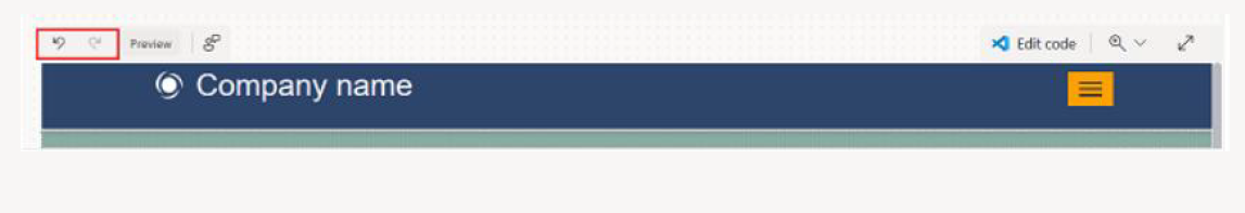 Undo and Redo options in Pages workspace